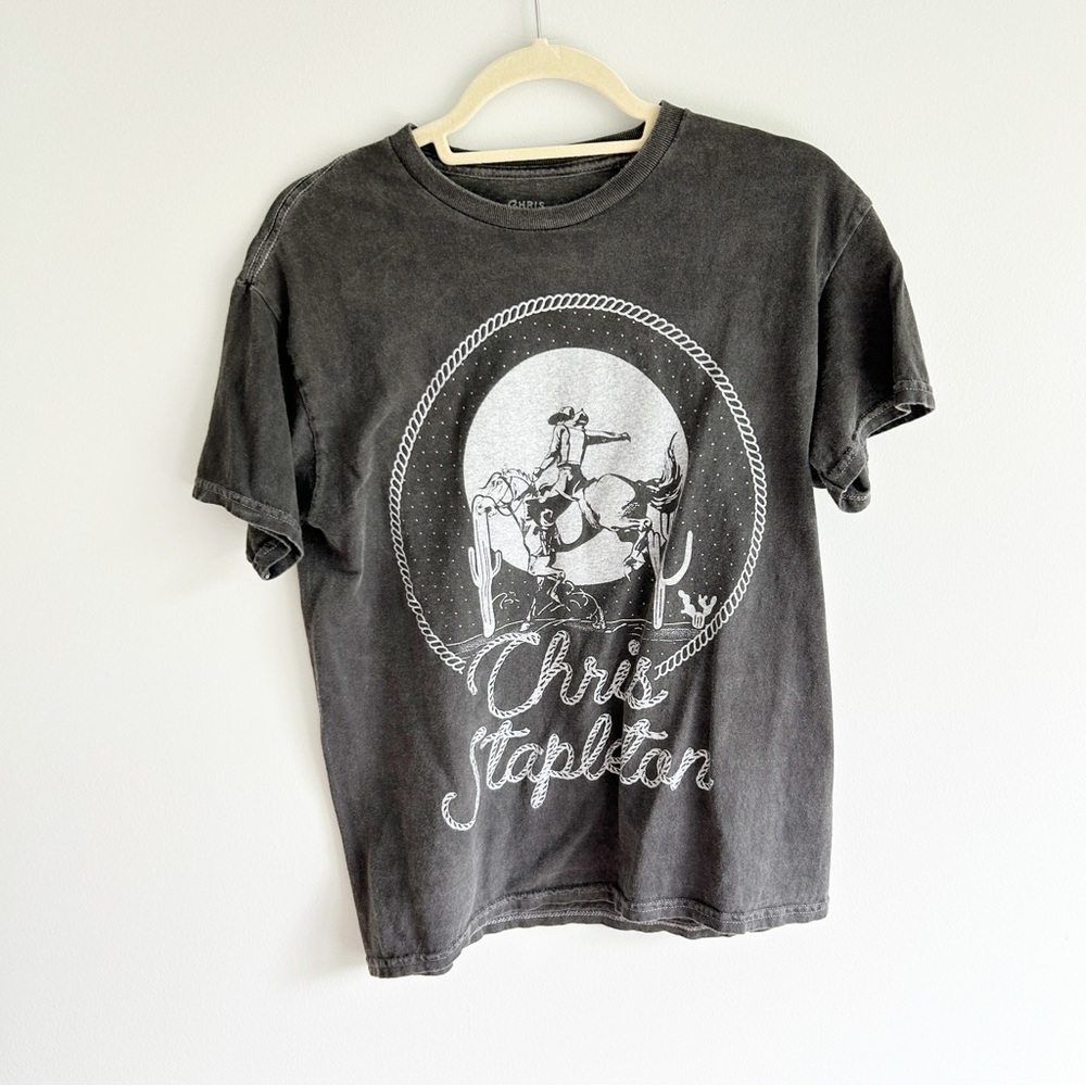 Chris Stapleton Gray Tennessee Whiskey Graphic Short Sleeve Tee Small